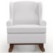 Kit 2 Poltronas De Amamentação Com Balanço Malu Base De Madeira P02 Facto Branco Fosco - Lyam Decor