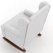 Kit 2 Poltronas De Amamentação Com Balanço Malu Base De Madeira P02 Facto Branco Fosco - Lyam Decor