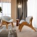 Kit 2 Poltronas Decorativa Orgânica Sala Living Kadosh L02 Bouclê Cinza - Lyam Decor