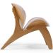 Kit 2 Poltronas Decorativa Orgânica Sala Living Kadosh L02 Bouclê Rosê - Lyam Decor