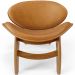 Kit 2 Poltronas Decorativa Orgânica Sala Living Kadosh L02 Couríssimo Canela - Lyam Decor