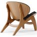 Kit 2 Poltronas Decorativa Orgânica Sala Living Kadosh L02 Couríssimo Preto Brilho - Lyam Decor