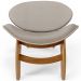 Kit 2 Poltronas Decorativa Orgânica Sala Living Kadosh L02 Linho Bege - Lyam Decor