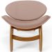 Kit 2 Poltronas Decorativa Orgânica Sala Living Kadosh L02 Linho Rosê - Lyam Decor