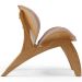 Kit 2 Poltronas Decorativa Orgânica Sala Living Kadosh L02 Linho Rosê - Lyam Decor