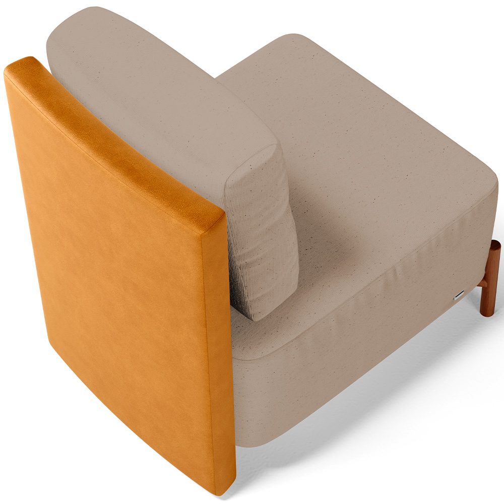 Kit 2 Poltronas Decorativa Sala Estar Living Hungria L02 Couríssimo Whisky Linho Bege Escuro - Lyam
