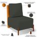 Kit 2 Poltronas Decorativa Sala Estar Living Hungria L02 Couríssimo Whisky Linho Verde Musgo - Lyam