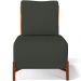 Kit 2 Poltronas Decorativa Sala Estar Living Hungria L02 Couríssimo Whisky Linho Verde Musgo - Lyam