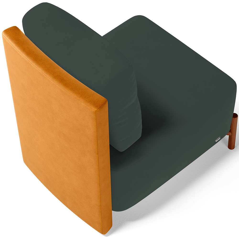 Kit 2 Poltronas Decorativa Sala Estar Living Hungria L02 Couríssimo Whisky Suede Verde Musgo - Lyam