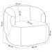 Kit 2 Poltronas Decorativas Giratória Orgânica Sala Living Begur L06 Couro Marrom Claro - Lyam Decor