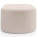 Kit 2 Puffs Decorativos Orgânico para Living Quarto 70cm Doha W01 Bouclê Creme - Lyam Decor