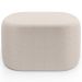 Kit 2 Puffs Decorativos Orgânico para Living Quarto 70cm Doha W01 Bouclê Creme - Lyam Decor