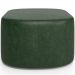 Kit 2 Puffs Decorativos Orgânico para Living Quarto 70cm Doha W01 Couríssimo Verde Musgo - Lyam Decor