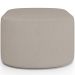 Kit 2 Puffs Decorativos Orgânico para Living Quarto 70cm Doha W01 Linho Bege - Lyam Decor