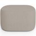 Kit 2 Puffs Decorativos Orgânico para Living Quarto 70cm Doha W01 Linho Bege - Lyam Decor