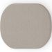 Kit 2 Puffs Decorativos Orgânico para Living Quarto 70cm Doha W01 Linho Bege - Lyam Decor