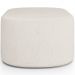 Kit 2 Puffs Decorativos Orgânico para Living Quarto 70cm Doha W01 Linho Cru - Lyam Decor
