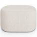 Kit 2 Puffs Decorativos Orgânico para Living Quarto 70cm Doha W01 Linho Cru - Lyam Decor