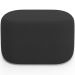 Kit 2 Puffs Decorativos Orgânico para Living Quarto 70cm Doha W01 Suede Preto - Lyam Decor