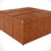 Kit 2 Puffs Decorativos Para Sala de Estar Quadrado Milano 90x90cm W01 Couríssimo Camel - Lyam Decor