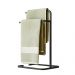 Kit 2 Suporte Porta Papel Toalha Isla Para Pia Bancada Lavabo Duplo Aço D01 Preto Fosco - Lyam Decor