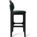 Kit 3 Banquetas Alta Bar Cozinha Sala Jantar Fixa Betta L02 Preto Facto Verde Musgo - Lyam Decor