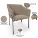 Kit 3 Cadeiras Para Sala de Jantar Estar Living Olívia L02 Bouclê Bege - Lyam Decor