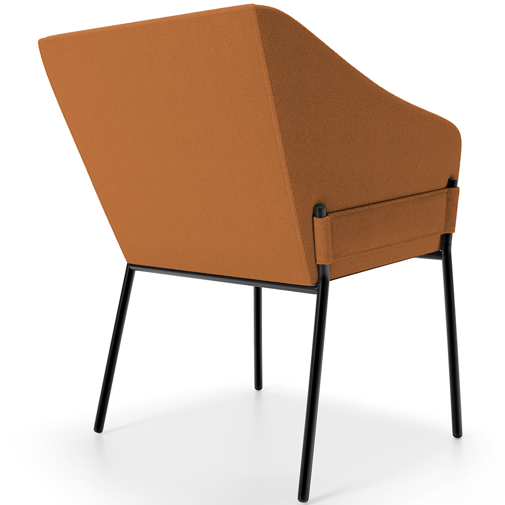 Kit 3 Cadeiras Para Sala de Jantar Estar Living Olívia L02 Bouclê Terracota - Lyam Decor