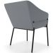 Kit 3 Cadeiras Para Sala de Jantar Estar Living Olívia L02 Suede Cinza - Lyam Decor