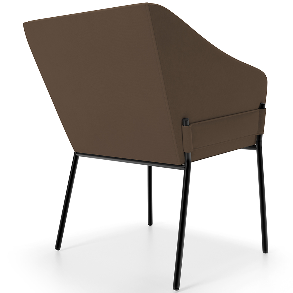 Kit 3 Cadeiras Para Sala de Jantar Estar Living Olívia L02 Suede Marrom - Lyam Decor