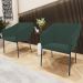 Kit 3 Cadeiras Para Sala de Jantar Estar Living Olívia L02 Suede Verde - Lyam Decor