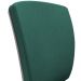 Kit 3 Cadeiras de Escritório Fixa Executiva Office Preto Slim Alta Flexi P03 Poliéster Verde - Lyam