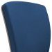 Kit 3 Cadeiras de Escritório Fixa Executiva Office Preto Slim Baixa Flexi P03 Poliéster Azul - Lyam