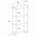 Kit 3 Estantes Multiuso Escritório Industrial 4 Prateleiras Areta 145x80cm C01 Onix - Lyam Decor