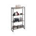Kit 3 Estantes Multiuso Escritório Industrial 4 Prateleiras Areta 145x80cm C01 Snow - Lyam Decor