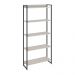 Kit 3 Estantes Multiuso Escritório Industrial 5 Prateleiras Areta 186x80cm C01 Snow - Lyam Decor