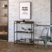 Kit 3 Estantes Multiuso Industrial 3 Prateleiras Areta 104x80cm C01 Carvalho Dark - Lyam Decor