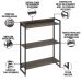 Kit 3 Estantes Multiuso Industrial 3 Prateleiras Areta 104x80cm C01 Carvalho Dark - Lyam Decor