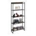 Kit 3 Estantes Multiuso Industrial 5 Prateleiras Areta 186x80cm C01 Carvalho Dark - Lyam Decor