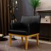 Kit 3 Poltronas Decorativas Para Sala De Estar E Recepção Beatriz W01 Couríssimo Preto - Lyam Decor
