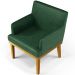 Kit 3 Poltronas Decorativas Para Sala De Estar E Recepção Beatriz W01 Facto Verde Musgo - Lyam Decor