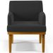 Kit 3 Poltronas Decorativas Sala De Estar E Recepção Beatriz W01 Bouclê Preto - Lyam Decor