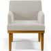 Kit 3 Poltronas Decorativas Sala De Estar Recepção Base Mel Beatriz W01 Bouclê Creme - Lyam Decor