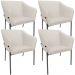Kit 4 Cadeiras Para Sala de Jantar Estar Living Olívia L02 Linho Cru - Lyam Decor