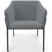 Kit 4 Cadeiras Para Sala de Jantar Estar Living Olívia L02 Suede Cinza - Lyam Decor