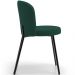 Kit 4 Cadeiras Sala de Jantar Estofada Gavi L02 Suede Verde Musgo - Lyam Decor