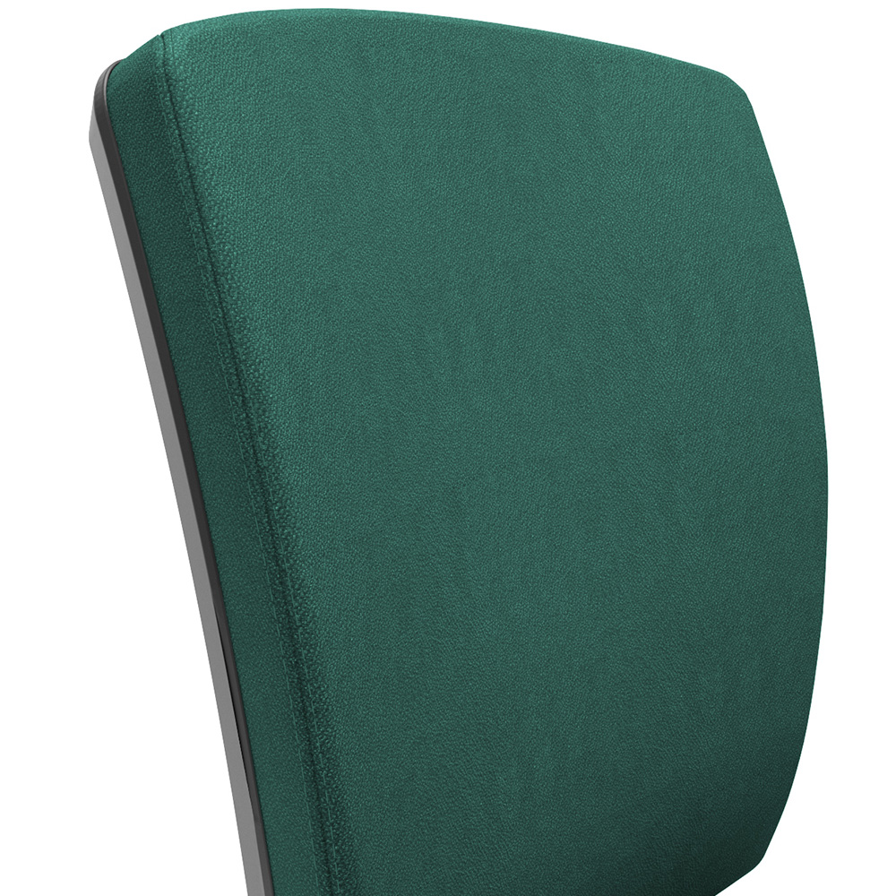 Kit 4 Cadeiras de Escritório Fixa Executiva Office Preto Slim Alta Flexi P03 Poliéster Verde - Lyam