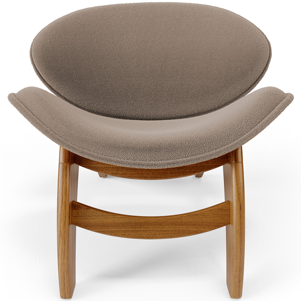 Kit 4 Poltronas Decorativa Orgânica Sala Living Kadosh L02 Bouclê Bege - Lyam Decor