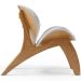 Kit 4 Poltronas Decorativa Orgânica Sala Living Kadosh L02 Bouclê Cinza - Lyam Decor