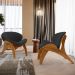 Kit 4 Poltronas Decorativa Orgânica Sala Living Kadosh L02 Bouclê Preto - Lyam Decor